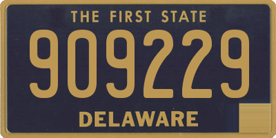 DE license plate 909229