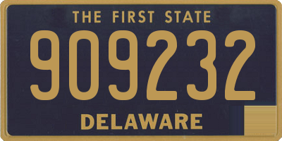 DE license plate 909232