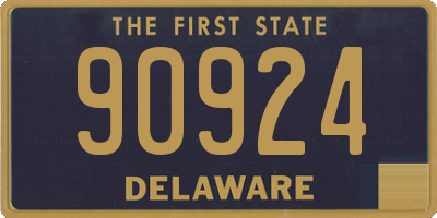 DE license plate 90924