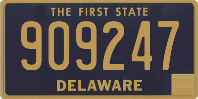 DE license plate 909247