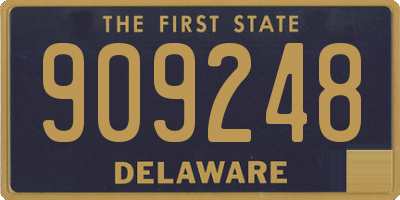 DE license plate 909248
