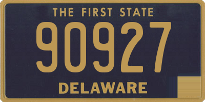 DE license plate 90927