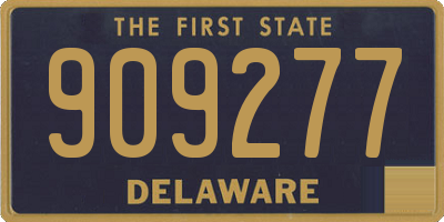 DE license plate 909277