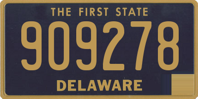 DE license plate 909278