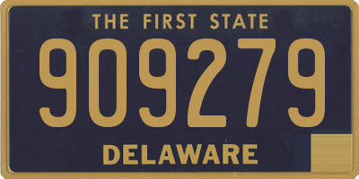 DE license plate 909279