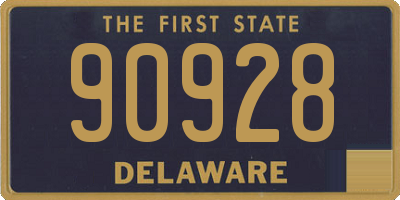 DE license plate 90928