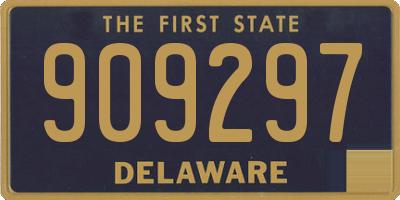 DE license plate 909297