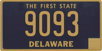 DE license plate 9093