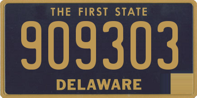 DE license plate 909303