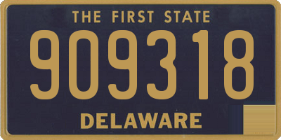 DE license plate 909318