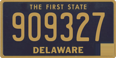 DE license plate 909327
