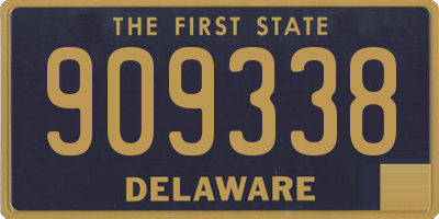 DE license plate 909338