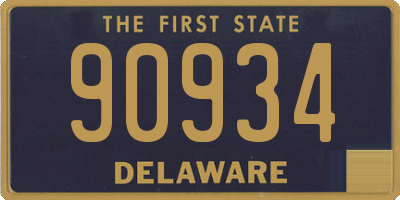 DE license plate 90934