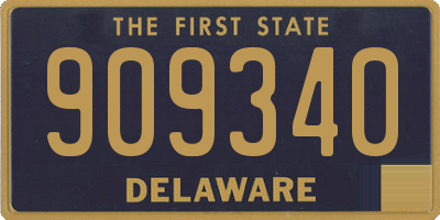 DE license plate 909340