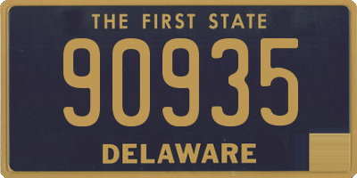 DE license plate 90935