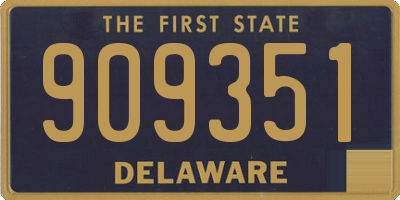 DE license plate 909351