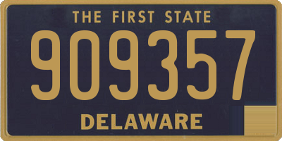 DE license plate 909357