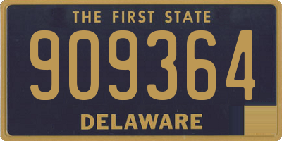 DE license plate 909364
