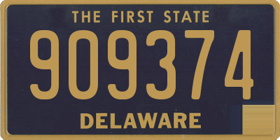 DE license plate 909374