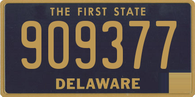 DE license plate 909377