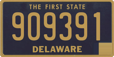 DE license plate 909391