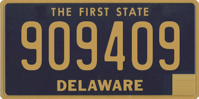 DE license plate 909409