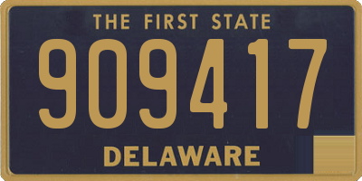 DE license plate 909417