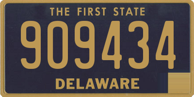 DE license plate 909434