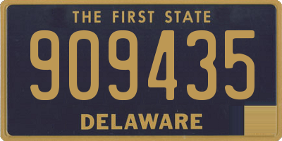 DE license plate 909435