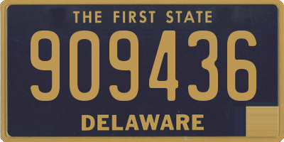 DE license plate 909436