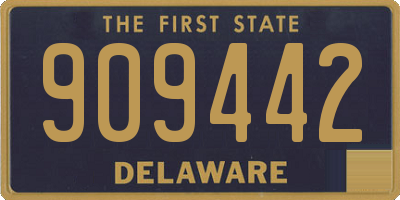 DE license plate 909442