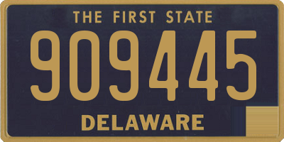 DE license plate 909445