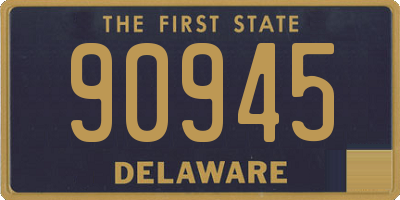 DE license plate 90945
