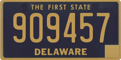DE license plate 909457