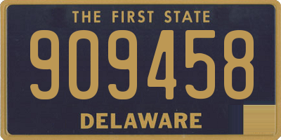 DE license plate 909458