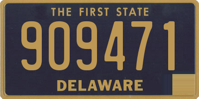 DE license plate 909471