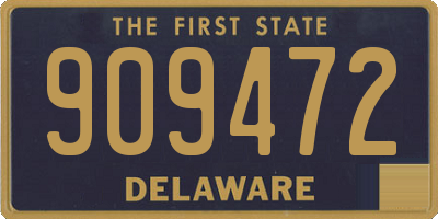 DE license plate 909472