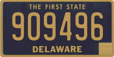 DE license plate 909496