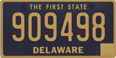 DE license plate 909498