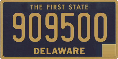DE license plate 909500