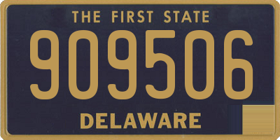 DE license plate 909506