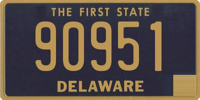 DE license plate 90951