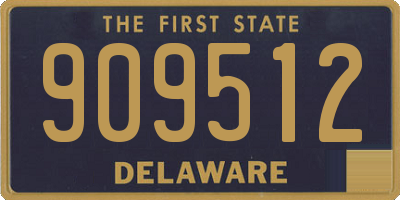 DE license plate 909512