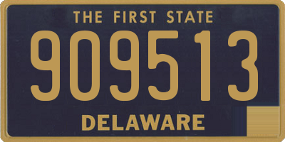 DE license plate 909513