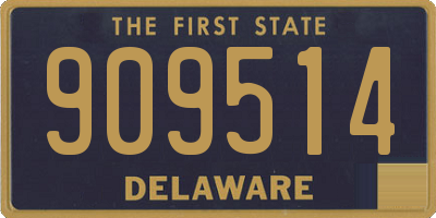 DE license plate 909514