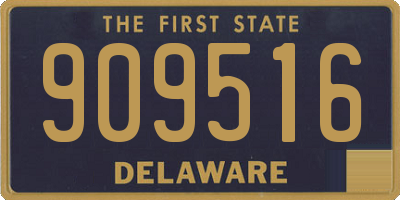 DE license plate 909516