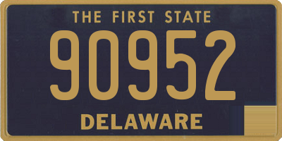 DE license plate 90952