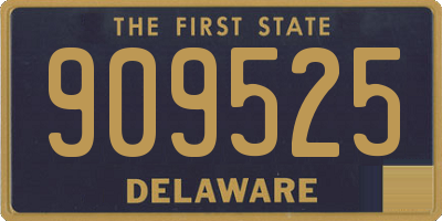 DE license plate 909525