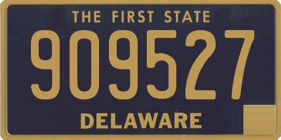 DE license plate 909527