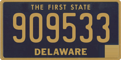 DE license plate 909533